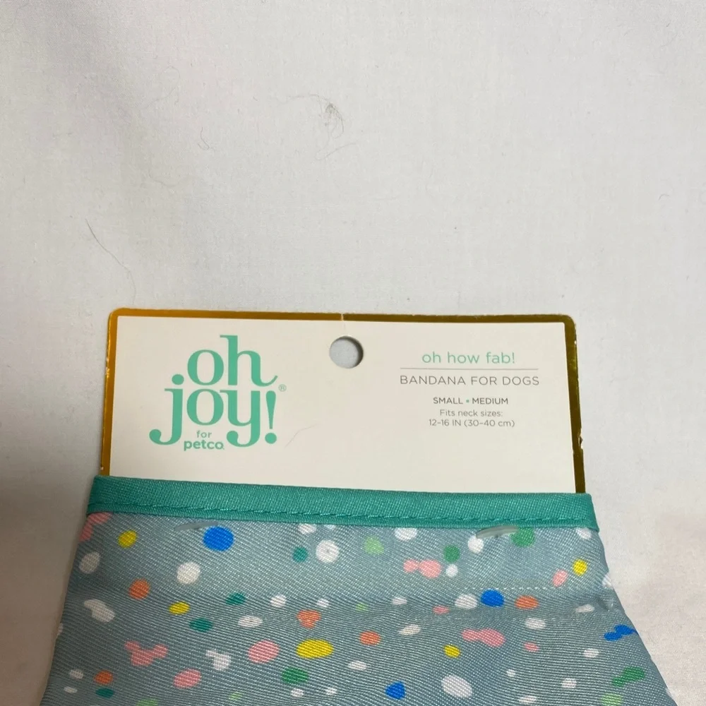 Blue and Cream Argyle Leather Dog Collar and Fun Polka-dotted “hot dog” Bandana